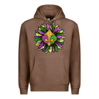 Chestnut Mardi Gras Sunflower Premium Hoodie - BundleAndBundleShop
