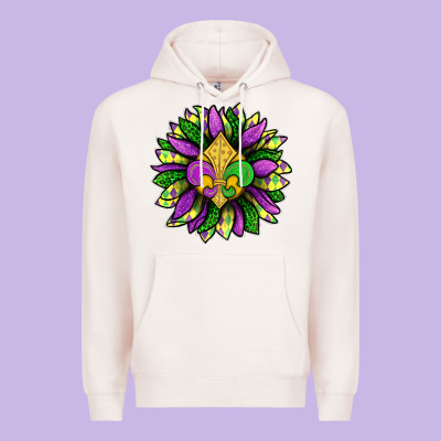 Mardi Gras Sunflower Premium Hoodie Designed By Bundleandbundleshop