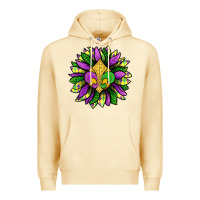 Pina Colada Mardi Gras Sunflower Premium Hoodie - BundleAndBundleShop