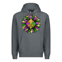 Rock Mardi Gras Sunflower Premium Hoodie - BundleAndBundleShop