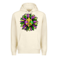 Sandshell Mardi Gras Sunflower Premium Hoodie - BundleAndBundleShop