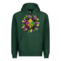 Sports Green Mardi Gras Sunflower Premium Hoodie - BundleAndBundleShop