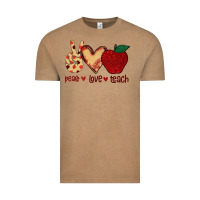 Vintage Coffee Peace Love Teach Vintage Tee - Bettercallsaul