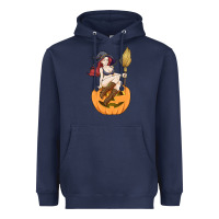 Navy sexy witch halloween costume blackcraft pumpkin wi Heavyweight Hoodie - tuanDangUi