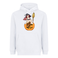 White sexy witch halloween costume blackcraft pumpkin wi Heavyweight Hoodie - tuanDangUi