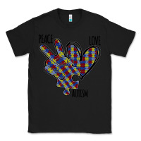 Black Peace Love Autism Classic Tee - Bettercallsaul