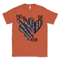 Copper Peace Love Autism Classic Tee - Bettercallsaul