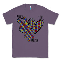 Lavender Peace Love Autism Classic Tee - Bettercallsaul