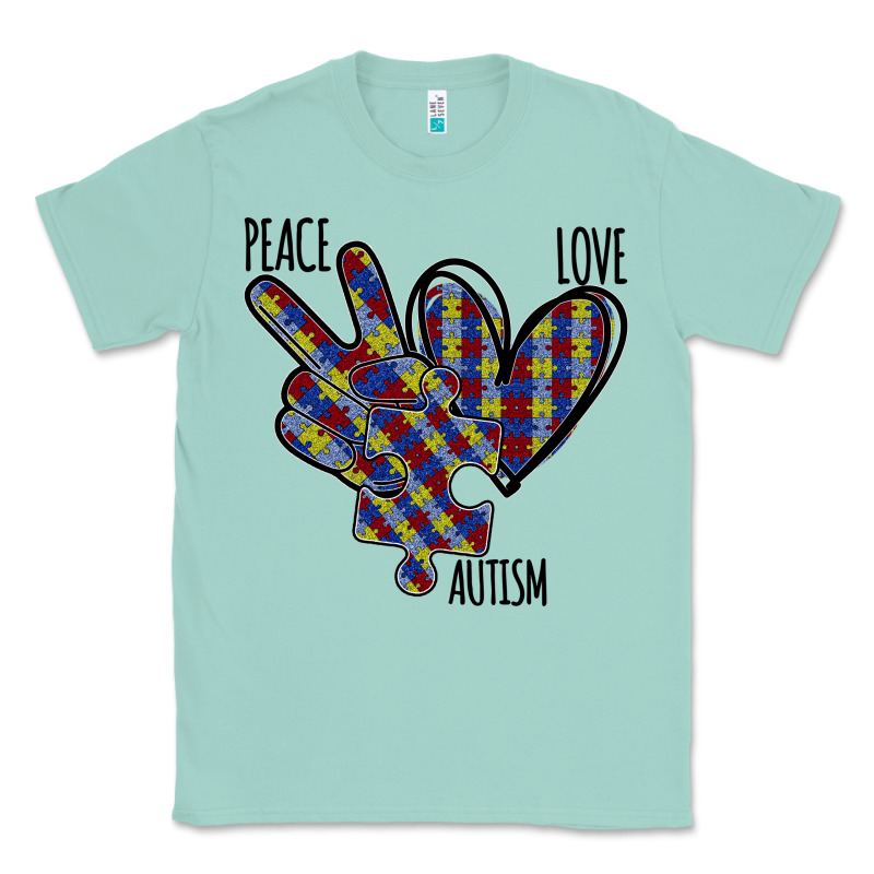 Peace Love Autism Classic Tee by Bettercallsaul | Teevron