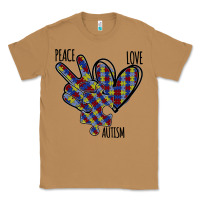 Toasted Coconut Peace Love Autism Classic Tee - Bettercallsaul