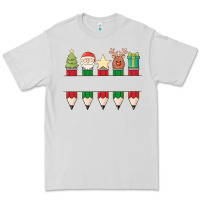 Dove Grey add your personalization christmas pencils Premium Tee - MaliasSmallBusiness