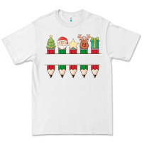 White add your personalization christmas pencils Premium Tee - MaliasSmallBusiness