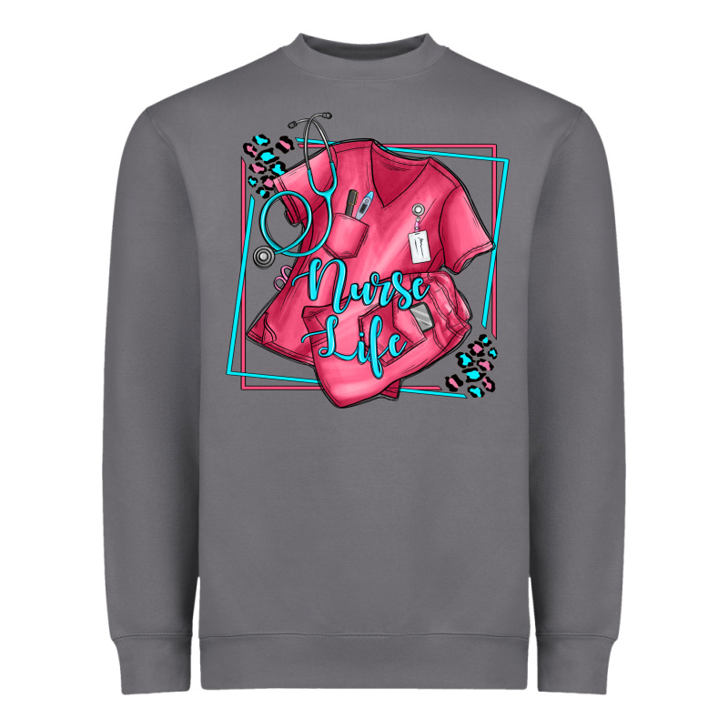 Nurse Life Olivia Heavyweight Sweatshirt by OliviaCreatesArt | Teevron