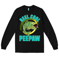 Black reel cool peepaw Long Sleeve Tee - Jasminsmagicworld
