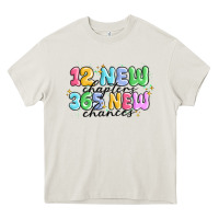 Cream 12 new chapter 365 new chances Heavy Core Tee - MaliasSmallBusiness