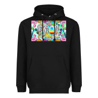 Black The Pool Is My Happy Place Heavyweight Hoodie - CowhideDigitalArt