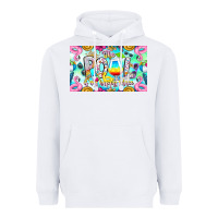 White The Pool Is My Happy Place Heavyweight Hoodie - CowhideDigitalArt