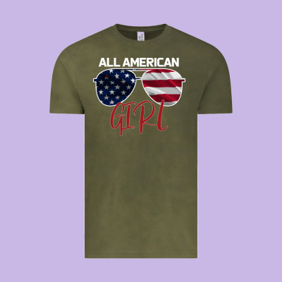 All American Girl Vintage Tee Designed By Bettercallsaul