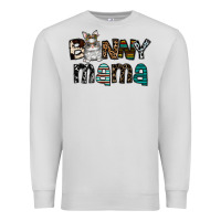 Dove Grey Bunny mama Premium Sweatshirt - CowhideDigitalArt
