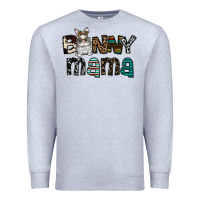 Heather Grey Bunny mama Premium Sweatshirt - CowhideDigitalArt