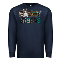 Navy Bunny mama Premium Sweatshirt - CowhideDigitalArt