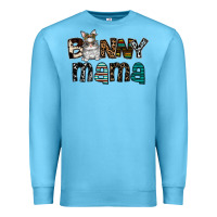 Ocean Blue Bunny mama Premium Sweatshirt - CowhideDigitalArt