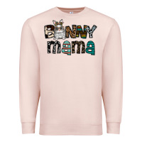 Pale Pink Bunny mama Premium Sweatshirt - CowhideDigitalArt