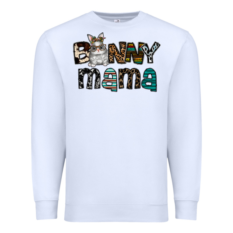 Bunny Mama Premium Sweatshirt by CowhideDigitalArt | Teevron