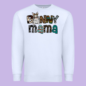 Bunny Mama Premium Sweatshirt Designed By Cowhidedigitalart