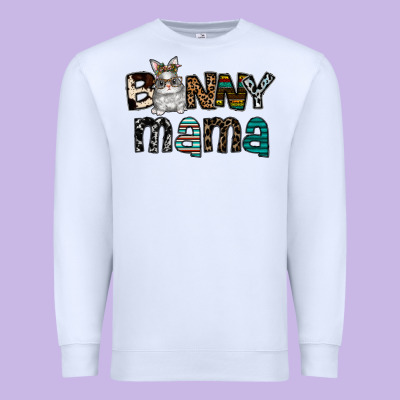 Bunny Mama Premium Sweatshirt Designed By Cowhidedigitalart