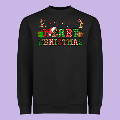 Merry Christmas Heavyweight Sweatshirt Designed By Oliviacreatesart
