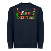 Navy merry christmas Heavyweight Sweatshirt - OliviaCreatesArt