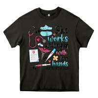 Asphalt she works willingly with her hands Heavy Core Tee - MaliasSmallBusiness