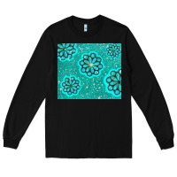 Black glitter turquoise Long Sleeve Tee - TumblerDesignByShophia