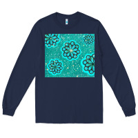 Navy glitter turquoise Long Sleeve Tee - TumblerDesignByShophia