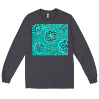 Smoke glitter turquoise Long Sleeve Tee - TumblerDesignByShophia