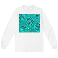 White glitter turquoise Long Sleeve Tee - TumblerDesignByShophia