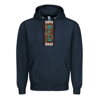 Navy baseball pen wraps Zipper Hoodie - BundleAndBundleShop