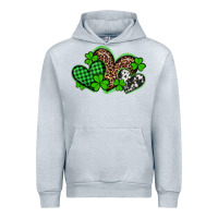 Heather Grey st patricks day western hearts Urban Hoodie - Artiststas