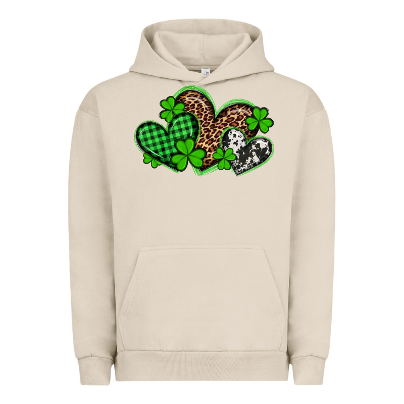St Patricks Day Western Hearts Urban Hoodie by Artiststas | Teevron