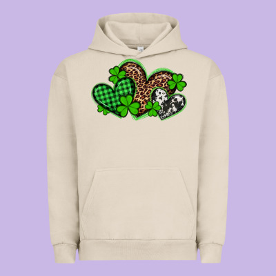 St Patricks Day Western Hearts Urban Hoodie Designed By Artiststas