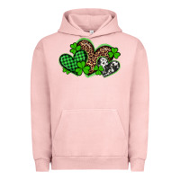 Pigment Salmon st patricks day western hearts Urban Hoodie - Artiststas