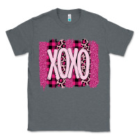 Charcoal Heather Love Xoxo Brushstrokes Valentines Classic Tee - Bettercallsaul