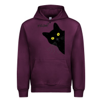 Mauve Wine black cat day halloween black cat meow Urban Hoodie - tuanDangUi