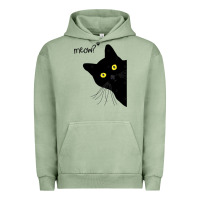 Pigment Oil Green black cat day halloween black cat meow Urban Hoodie - tuanDangUi