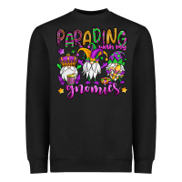 Black parading with my gnomies Heavyweight Sweatshirt - OliviaCreatesArt