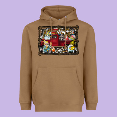 Happy Easter Heavyweight Hoodie Designed By Cowhidedigitalart