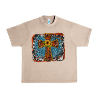 French Oak western cross Urban Heavy Tee - JahusDesignShop