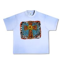 Grape Ice western cross Urban Heavy Tee - JahusDesignShop