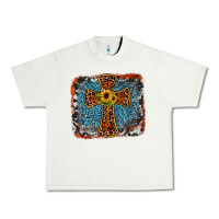 Pistachio western cross Urban Heavy Tee - JahusDesignShop